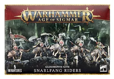 Warhammer Age Of Sigmar Gloomspite Gitz Snarlfang Riders 5-Citadel Miniatures • $39.99