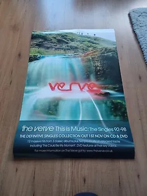 The Verve This Is Music Promo Poster The Singles Richard Ashcroft Oasis  • £29.99