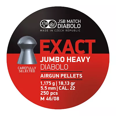 JSB Jumbo Exact Heavy Diablo Domed .22 5.53mm Air Rifle Gun Pellets 250 18.13gr • £13.99