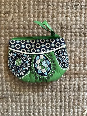 Vera Bradley Cupcakes Green Sweetheart Small Coin Purse Pouch • $9.99