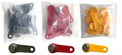 $48.99 • Buy Keytabs/iButtons For Job Site Time Clock- Qty 30 (10 Red- 10 Green- 10 Yellow)