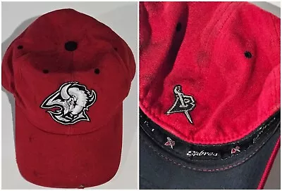 Buffalo Sabres Red Goathead DISTRESSED VINTAGE Zephyr Sz 7 - 7 1/4 Fitted Hat • $39.85