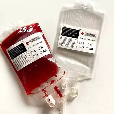 The Blood Bag | IV Bag | Halloween Costume Prop | Vampire | Zombie | Nurse • £9.99