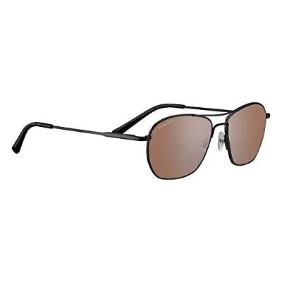 Serengeti LUNGER Rectangular Sunglasses Matte Black Large • $114