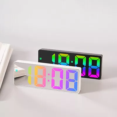 Light Number Clock LED Digital Alarm Clock Large Number Electronic Clock • $17