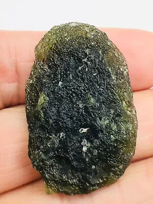 Certified Raw Moldavite Pendant Necklace From Czech Republic Impact Glass 38CT • $5.50