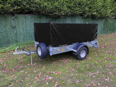 HEAVIEST DUTY 660gsm Ifor Williams P5e Full Mesh Side Trailer Cover - BLACK • £149.99