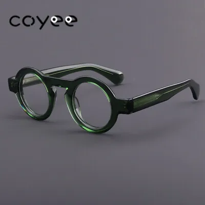 Japanese Thick Acetate Eyeglass Frames Green Round Glasses Brand New Spectacles • $25.99