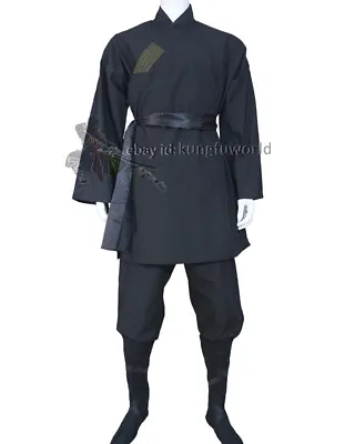 Shaolin Monk Suit Buddhist Robe Kung Fu Uniform Tai Chi Martial Arts Clothes • $46.55