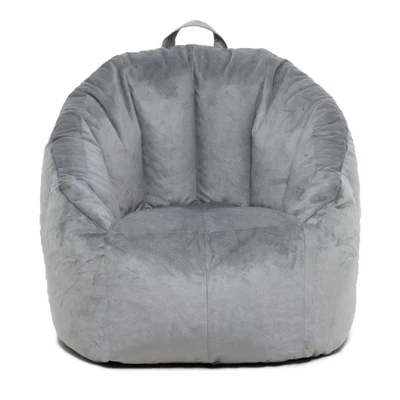 $38.99 • Buy Big Joe Joey Bean Bag Chair, Gray Plush Fabric With Free Shipping✔✔