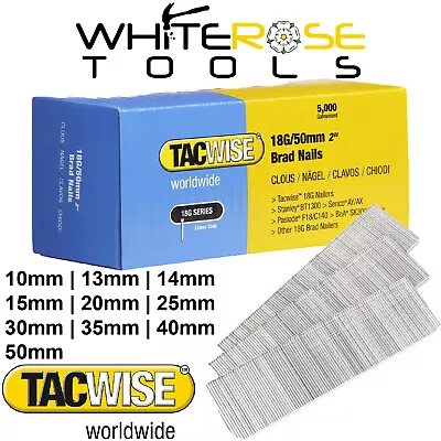 Tacwise Brad Nails 18 Gauge For Air Nail Guns 5000 Pack 10-50mm 18G All Sizes • £7.25