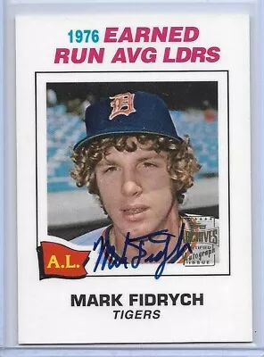 2001 Topps Archives Mark  The Bird  Fidrych Autograph Auto Detroit Tigers D-2009 • $129.95