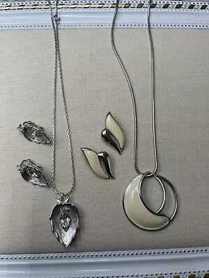 Monet & Sarah Coventry Necklace Earring Set Lot  • $19.99