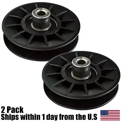 2PK Lawn Mower Composite Idler Pulley 3/8  X 3-1/2  For Craftsman 194326 • $15.99