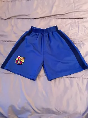 FC Barcelona Blue Soccer Shorts Size Youth Large • $15