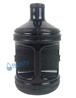 1 Gallon BPA Free Water Bottle Solid Black Reusable Jug Container Canteen New • $12.49