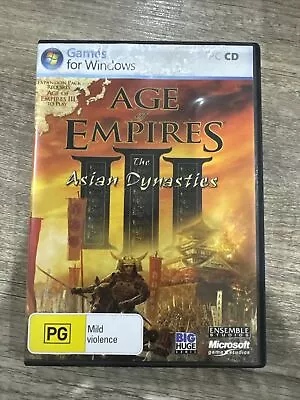 AGE OF EMPIRES III 3  The Asian Dynasties PC GAME Very Good Condition  Free Post • $15.19