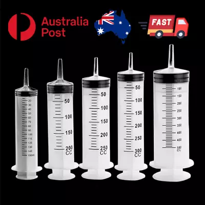 150ml-500ml Syringe Syringes Large Capacity Reusable Pump Measuring 1.3m Tube • $20