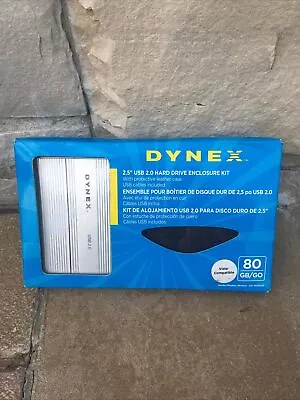 Dynex 80GB External (USB 2.5) Hard Drive Model DX-HDEN20 Open Box • $20