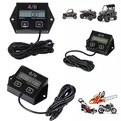 Digital Hour Meter/Tachometer For Marine Spark Mower Engine Motor Neep • $8.16