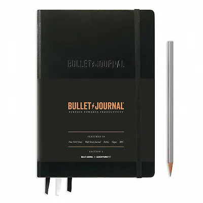 $39.95 • Buy BULLET JOURNAL Edition 2 Medium (A5) BLACK - Leuchtturm1917 363572