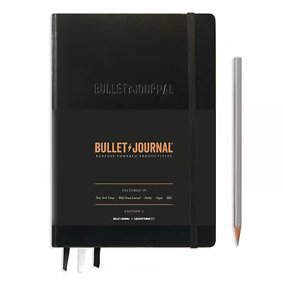 Leuchtturm1917 BULLET JOURNAL Edition 2 Medium (A5) BLACK - 363572 • $46.95