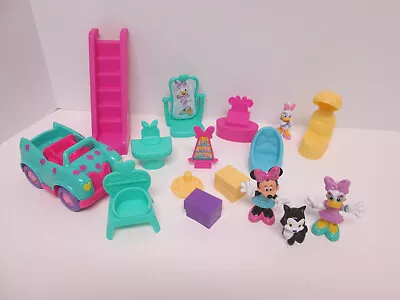 Minnie Mouse Fabulous Shopping Mall Playset Replacement Car Jointed Figures Cat • $19.99