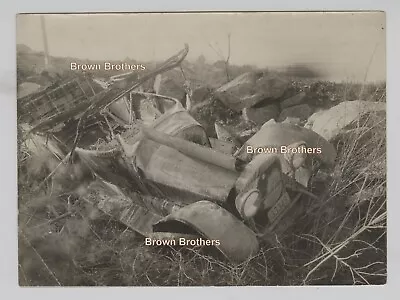 Vintage 1917 Chalmers Motor Co. Auto Wrecked & Abandoned In Ditch Photo • $19.97