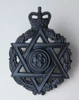 British Army Jewish Chaplain's Department Queens Crown Cap Badge • £9.99