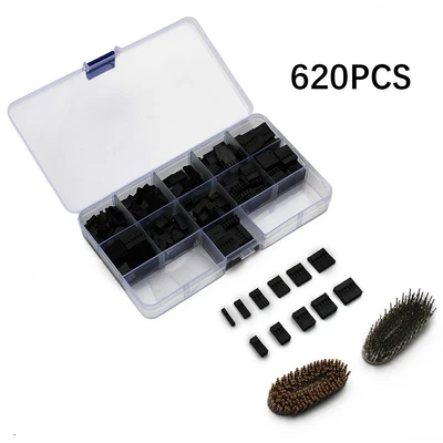 $21.36 • Buy 620Pcs Wire Jumper Pin Header Connector Kit Dupont Housing M/F Crimp Pins Tools