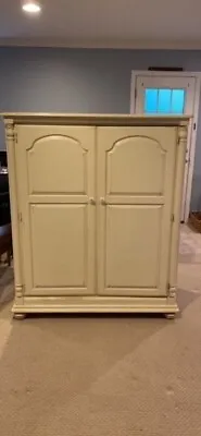 Richardson Brothers Company Computer Armoire - Antique White - Shabby Chic Look • $500