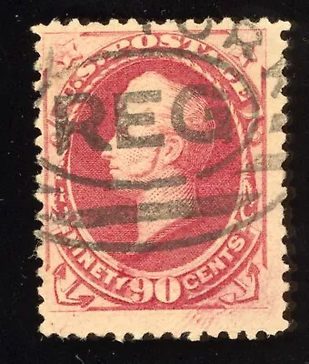 US Scott 191 Used 90 Cent Carmine 1882  Lot T915 Bhmstamps • £108.10