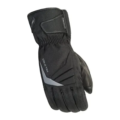 Tourmaster Cold-Tex 3.0 Textile/Leather Black Motorcycle Gloves Men's Size Small • $19.99