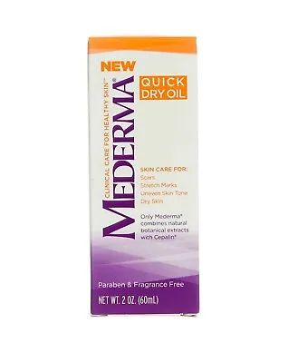 Mederma Unscented Quick Dry Oil - 2 Fl Oz New In Box • $18.95