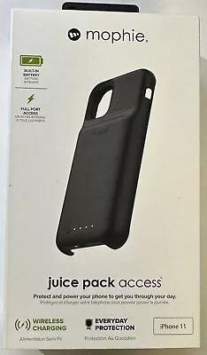 NEW Mophie Juice Pack Access IPhone 11 / XR (6.1 ) 2000mAh Battery Case - BLACK • $19.75