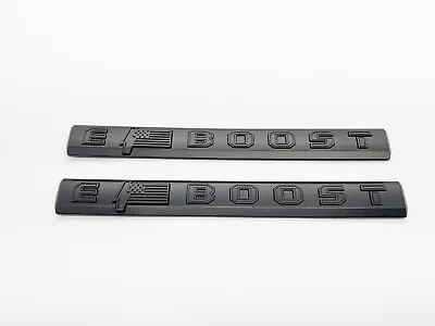 Fit NEW 2022-2024 Ford F150 LIGHTNING Bedside Nameplate / Emblem E BOOST Black • $48.88