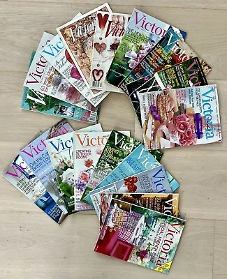 VICTORIA Magazine RARE Lot Of 18 Romantic Issues Valentine’s Day Paris 1994-2003 • $75