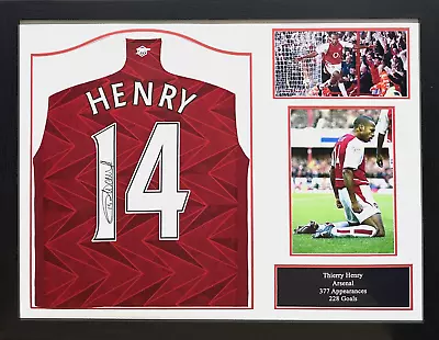 £349.99 • Buy Thierry Henry Framed Signed Arsenal Football Shirt With Proof Allstars Exclusive