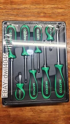 Matco Tools 8 Piece Screwdriver Set Green • $139.95