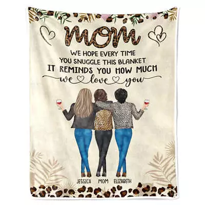 My Mother Is A Walking Miracle - Family Personalized Custom Blanket Mothers Day • $39.99