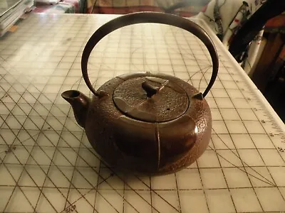Cast Iron Teapot Brown Oriental New With Tag And Infuser • $29.99