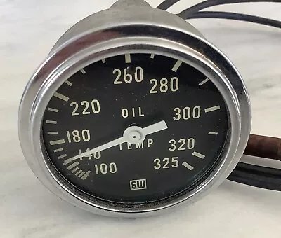 Vintage STEWART WARNER 2.5 In OIL TEMP Gauge • $74.50