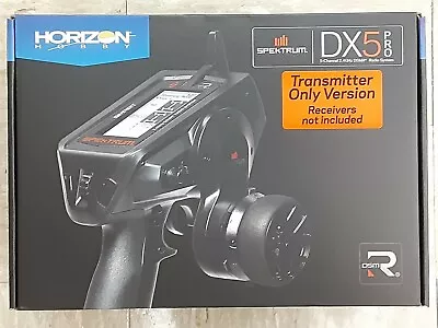 Spektrum RC DX5 Pro 2021 5-Channel DSMR Surface Radio Transmitter Only SPMR5025  • $329.99