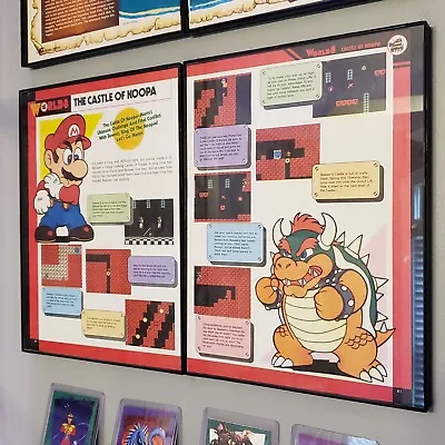 FRAMED Retro 1990 Super Mario Bros 3  Ad/poster NES Video Game Wall Art • $44