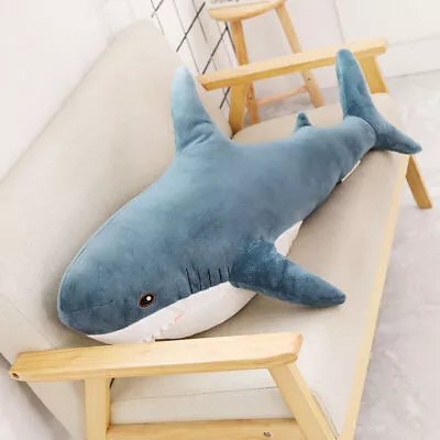  Toy Gift New Ikea Blahaj Large Plush Shark Pillow Soft Stuffed Cute Animal • $35.28