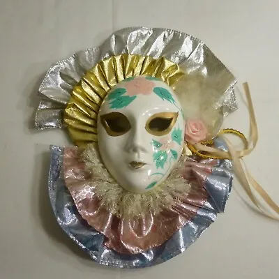 Venetian Carnival Collectable Wall Décor Face Masquerade Mask - EUC • $27.99