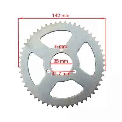 35mm T8F 54Tooth Rear Chain Sprocket For 2 Stroke Mini Pocket Goped  Scooter ATV • $23.57