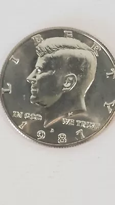 1987 D KENNEDY HALF DOLLAR - KEY DATE - UNCIRCULATED COIN - Ships Free! AMAZING! • $4.84