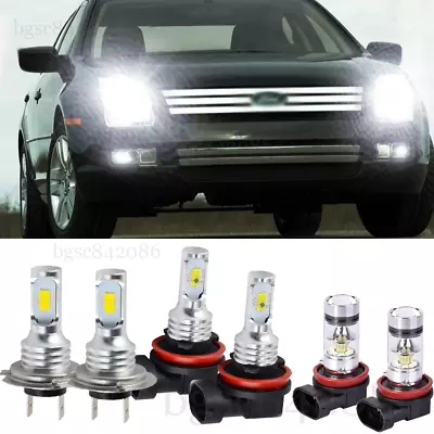 For Ford Fusion 2006-2016 6x Combo LED Headlights Hi/Lo Beam Fog Light Bulbs Kit • $31.42