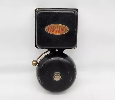 Vintage Cast Iron Enclosed Type No-1 Movement Faraday Fire Alarm Bell • $49